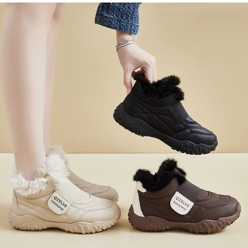 Damen Winter Sneaker mit flauschigem Innenfutter und rutschfester Sohle R&B
