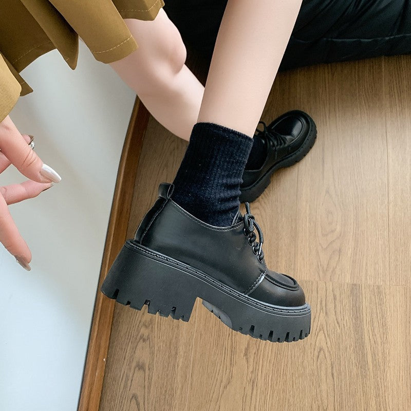 Damen Modische Schnürschuhe mit hochgezogenem Profil R&B