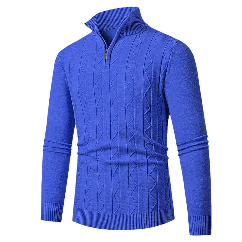 Herren eleganter Rollkragenpullover mit Strukturdesign R&B