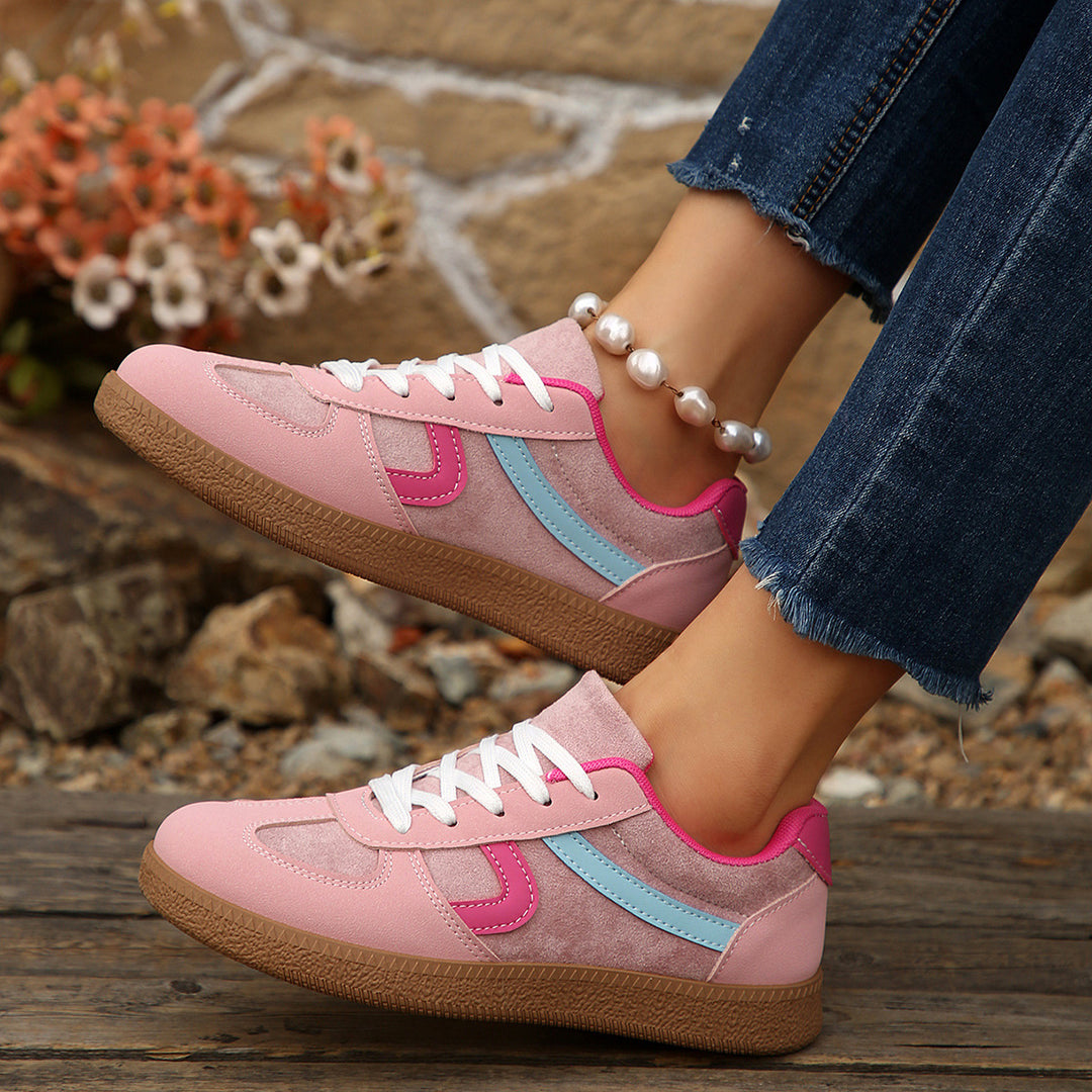 Damen Sportliche Sneaker mit modischem Obermaterial und bequemer Laufsohle R&B