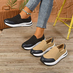 Damen sportliche Slip-Ons mit dämpfender Sohle und elastischem Riemendesign R&B