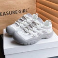 Damen Sportliche Sneakers mit atmungsaktiver Netzstruktur und rutschfester Sohle