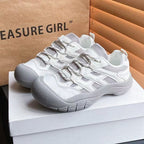 Damen Sportliche Sneakers mit atmungsaktiver Netzstruktur und rutschfester Sohle