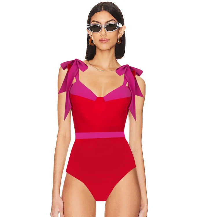 Damen hochtailliertes Bikiniset mit Wickelrock R&B