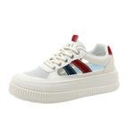 Damen Sportliche Plateau Sneakers mit atmungsaktiver Mesh-Konstruktion und rutschfester Laufsohle R&B