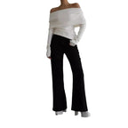 Damen Off-Shoulder Strickoberteil mit elegantem Schnitt R&B