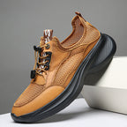 Herren Atmungsaktive Freizeitsneaker mit elastischem Schnellverschluss R&B