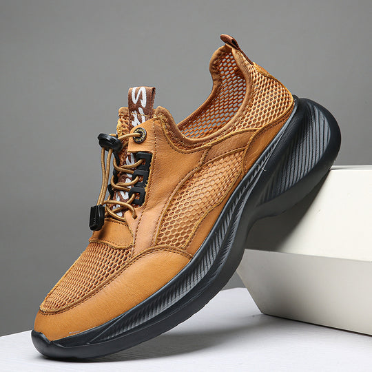 Herren Atmungsaktive Freizeitsneaker mit elastischem Schnellverschluss R&B