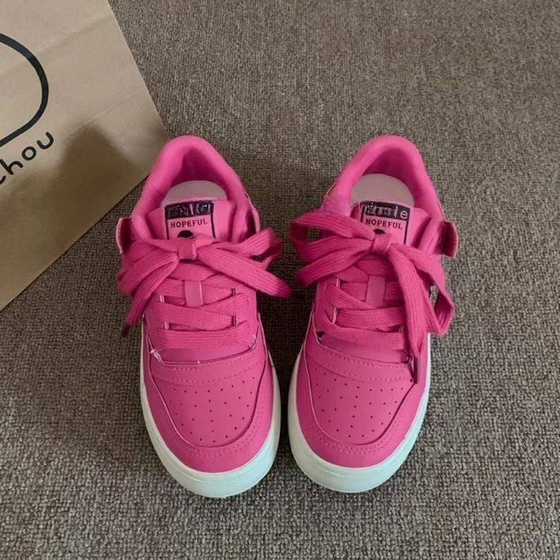 Damen Sneakers mit modischer Oberflächenstruktur und stoßdämpfender Sohle R&B