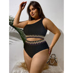 Damen Einseitiger Bikini mit hohem Beinausschnitt und modischem Wickeldetail R&B