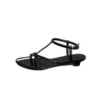 Damen elegante Badesandalen mit steigendem Absatz und schimmerndem Riemendesign R&B