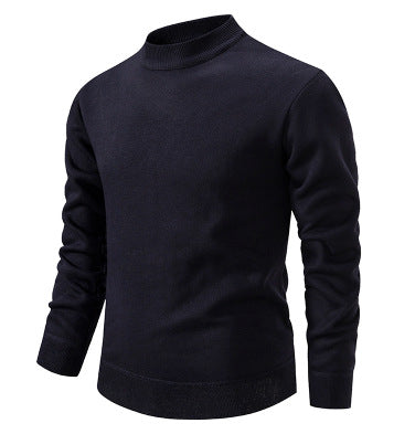 Herren Hochwertiger Strickpullover mit modernem Stehkragen R&B