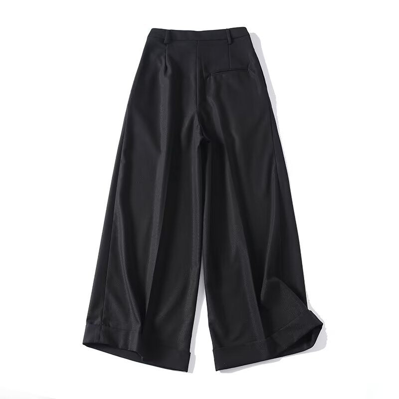 Damen Weite Palazzo-Hose mit eleganter Schnittführung und feiner Textur R&B