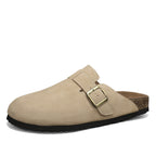 Damen elegante Clogs mit verstellbarem Riemen und rutschfester Sohle R&B