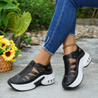 Damen Bequeme und sportliche Slip-On Sneakers mit atmungsaktiver Mesh-Struktur R&B
