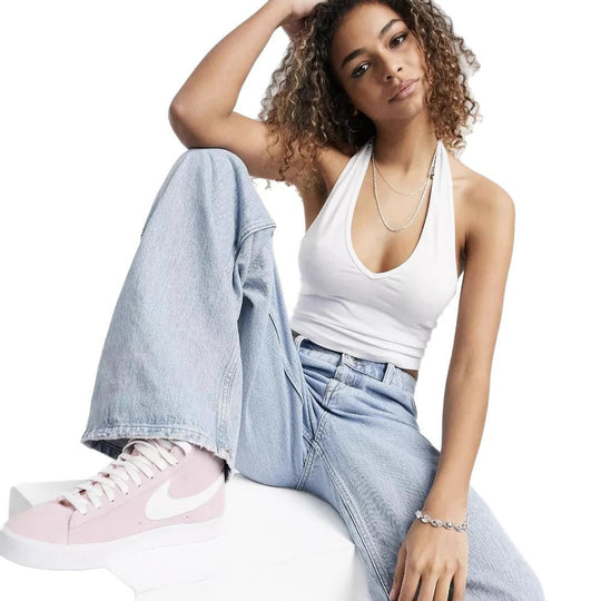 Damen modisches Cropped Top mit tiefem V-Ausschnitt R&B