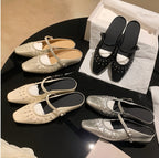 Damen Designer Ballerinas mit dekorativen Perlen
