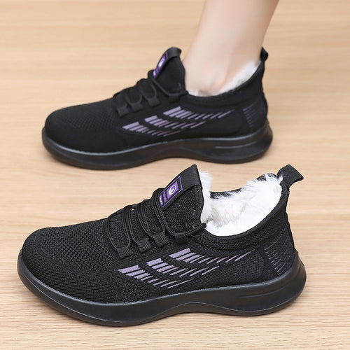 Damen Sportliche und warme Sneakers mit kuscheligem Innenfutter R&B