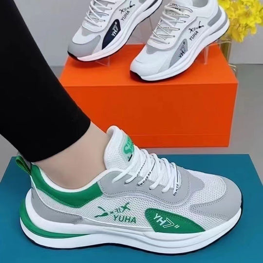 Damen modische und atmungsaktive Sneakers mit flexiblem Obermaterial R&B