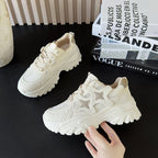 Damen Chunky Sneakers mit modischen Sternen-Applikationen R&B