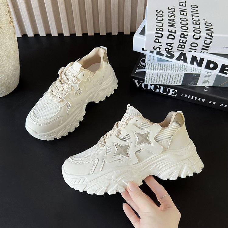 Damen Chunky Sneakers mit modischen Sternen-Applikationen R&B