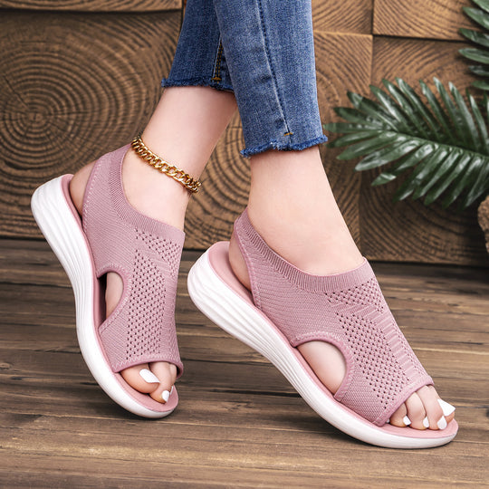 Damen Sportliche Sandalen mit atmungsaktivem Obermaterial und flexiblem Sohlenkonzept R&B