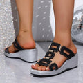 Damen Wedge-Sandalen mit elegantem Riemendesign R&B