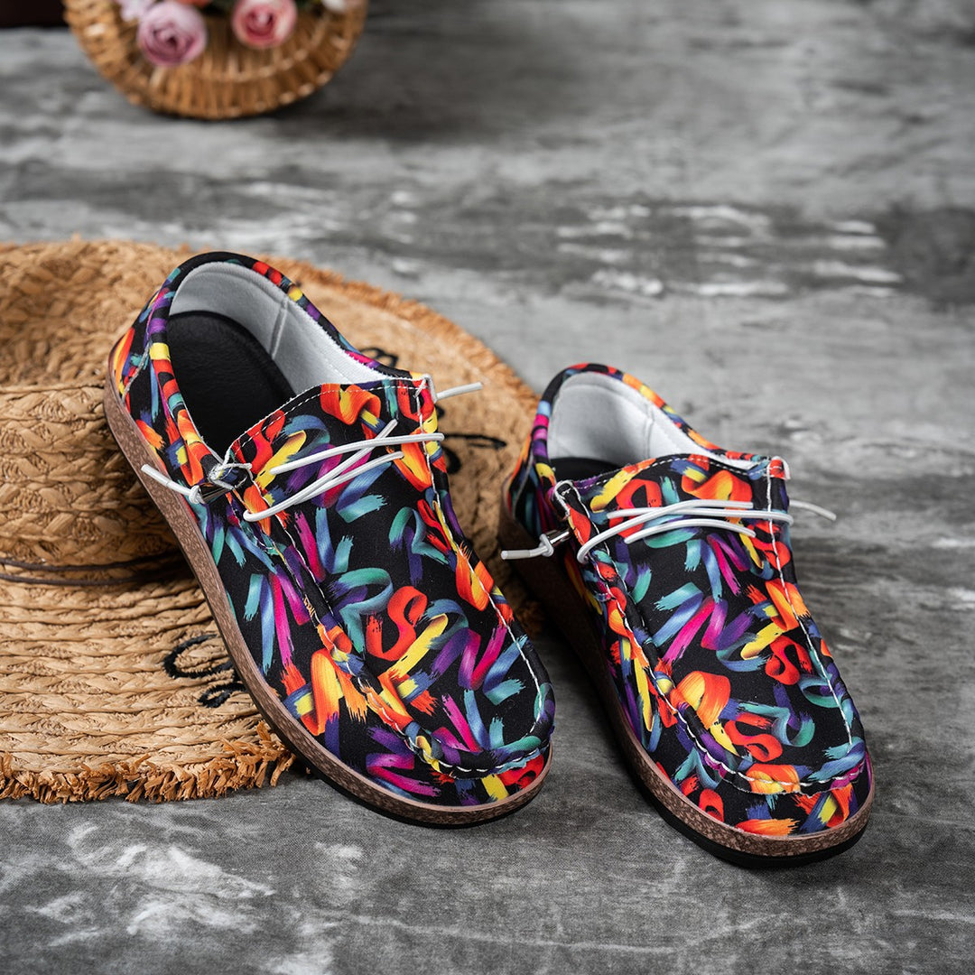 Damen leichte Freizeitschuhe mit buntem Design R&B