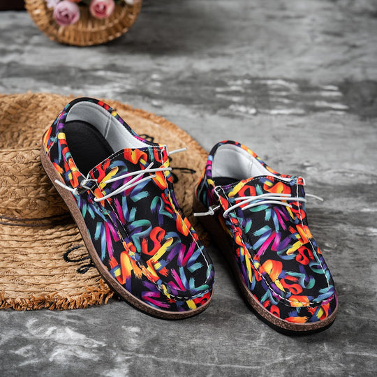 Damen leichte Freizeitschuhe mit buntem Design R&B