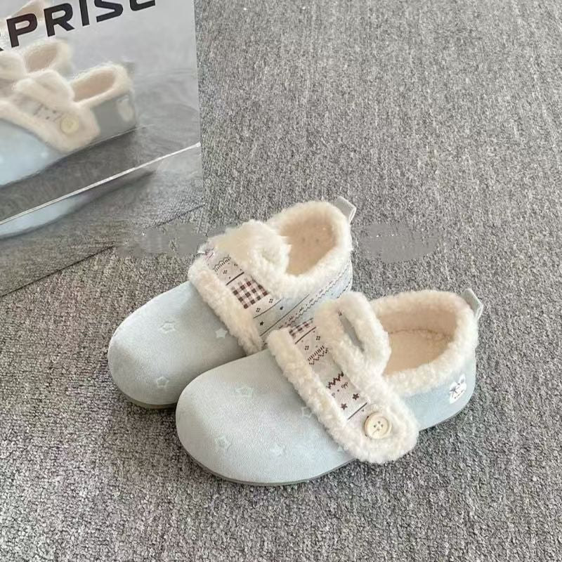 Damen Flauschige Hausschuhe mit verstellbarem Riemen und weich gefüttertem Innenfutter R&B