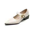 Damen elegante Mary-Jane Schuhe mit modischem Schnallenverschluss