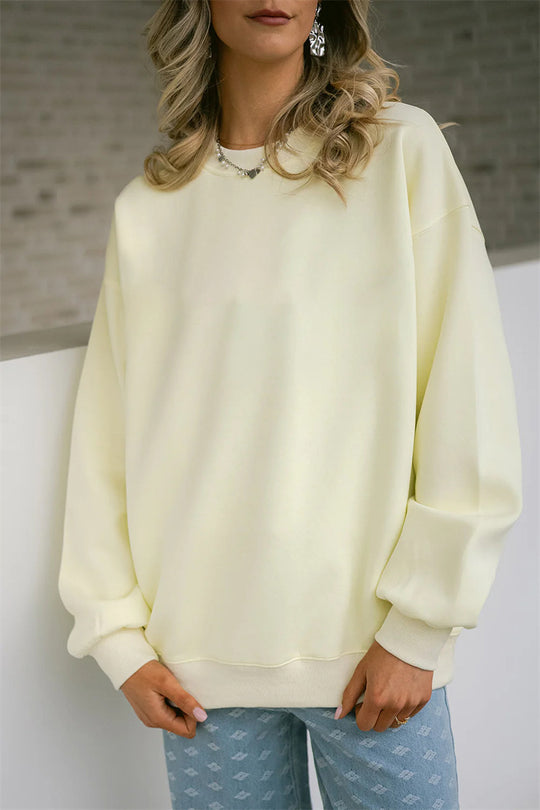 Damen komfortabler Sweater und weit geschnittene Pants Set R&B