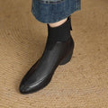 Damen Elegante Ankle Boots mit seitlichem Reißverschluss und elastischer Sockeneinstieg