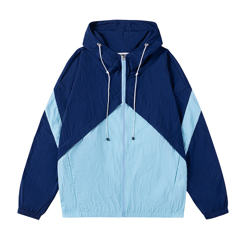 Herren sportliche Windjacke mit verstellbarem Kapuzensystem und reflektierenden Details R&B