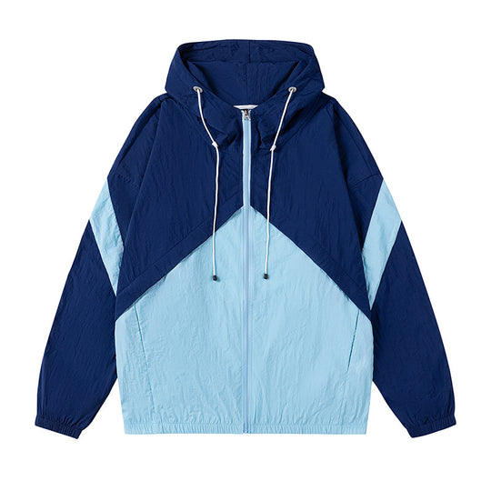 Herren sportliche Windjacke mit verstellbarem Kapuzensystem und reflektierenden Details R&B