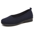 Damen Bequeme Strick-Ballerinas mit elastischem Einstieg R&B