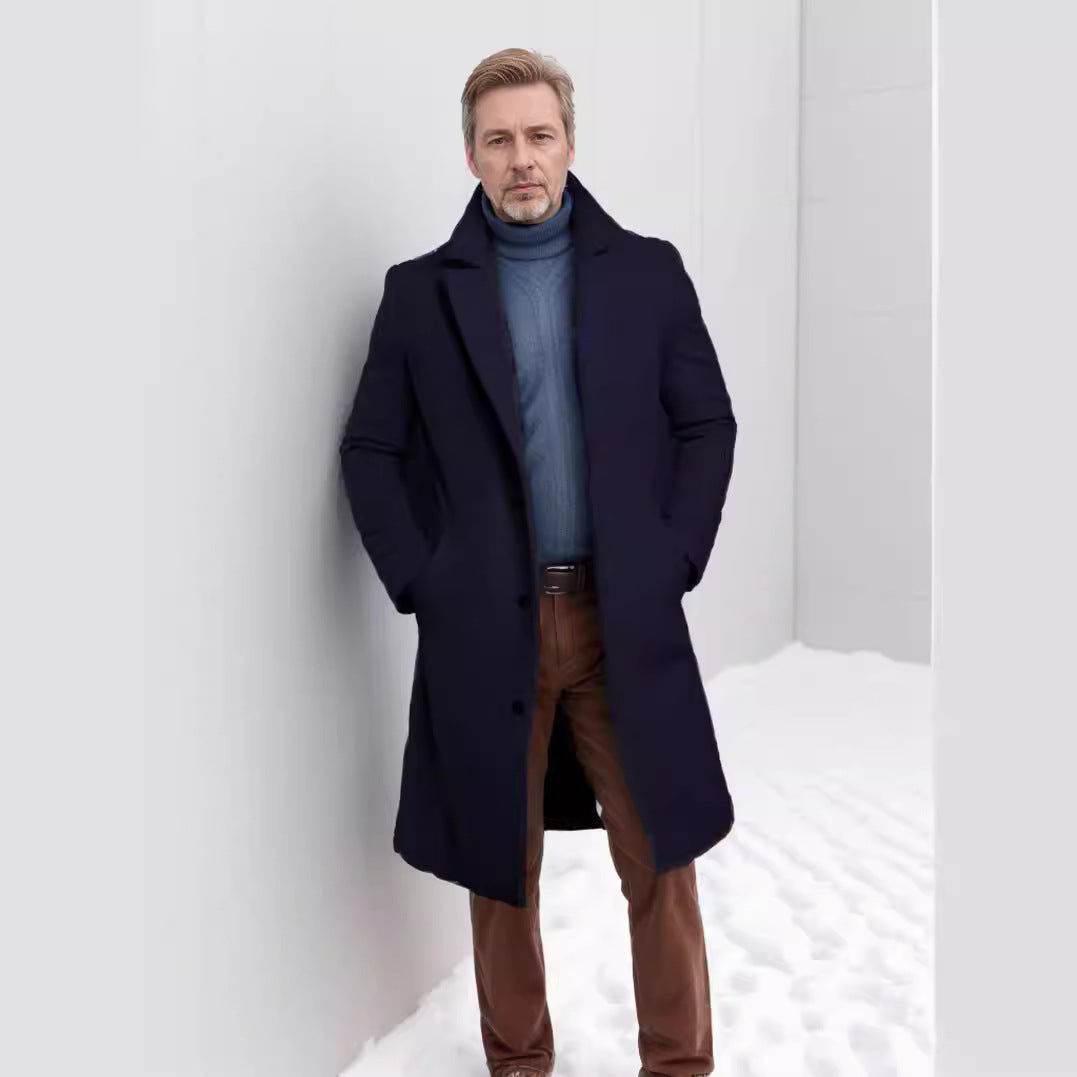 Herren eleganter und warmer Übermantel R&B