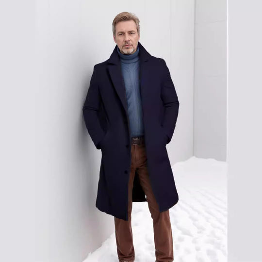 Herren eleganter und warmer Übermantel R&B