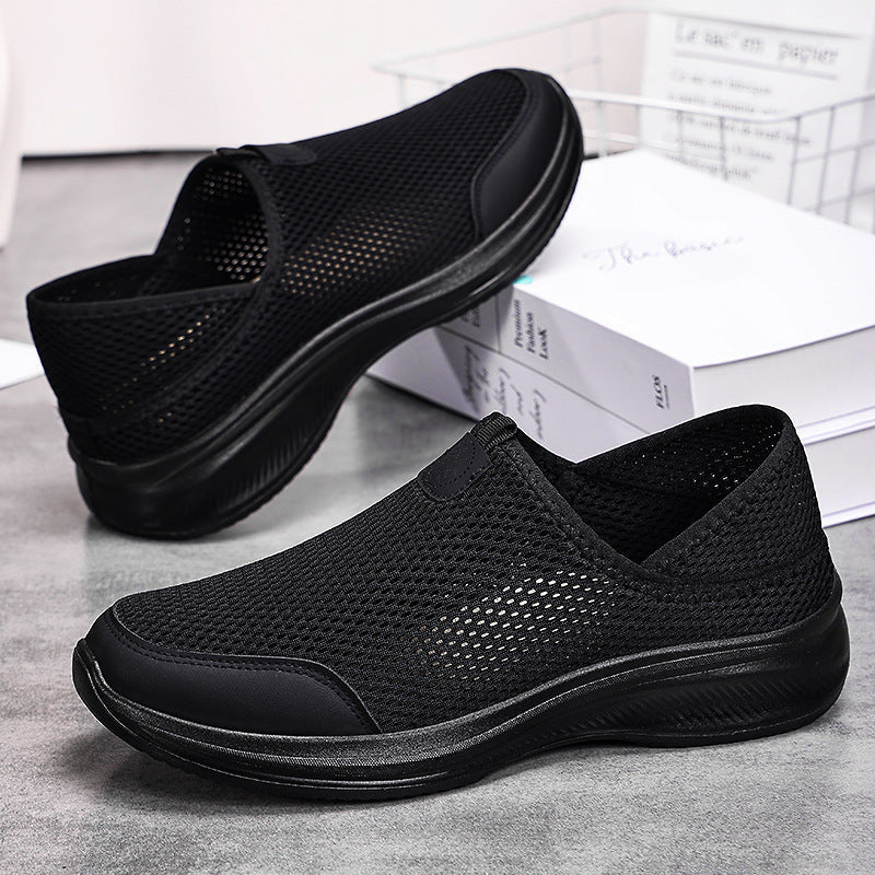 Damen Atmungsaktive Slip-On Freizeitschuhe mit elastischem Mesh-Obermaterial R&B