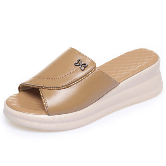 Damen Bequeme Plattform-Riemensandalen mit stilvollem Detail R&B
