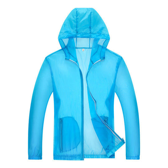 Herren ultraleichte Regenjacke mit verstellbarem Kapuzenbereich und reflektierenden Elementen R&B