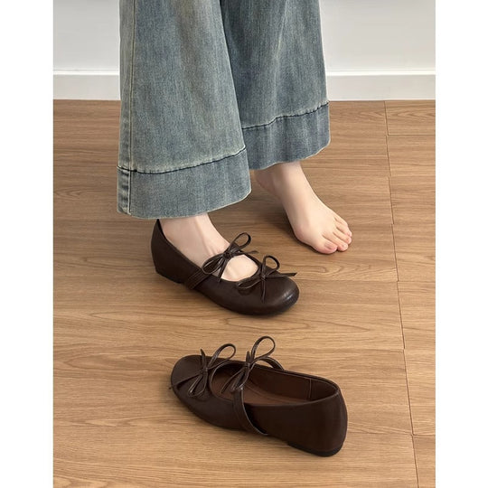 Damen Elegante Ballerinas mit verspieltem Schleifen-Design Heidi Mode