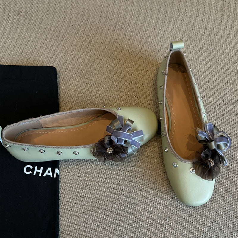 Damen Dekorative Ballerinas mit einzigartigen Applikationen R&B