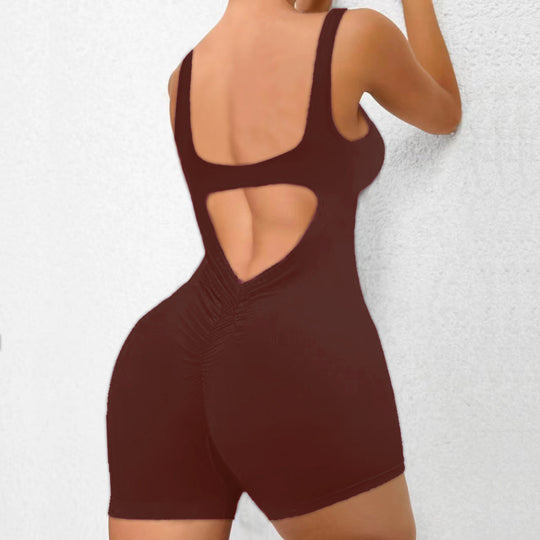 Damen Sportlicher Bodysuit mit innovativem Rückenausschnitt R&B