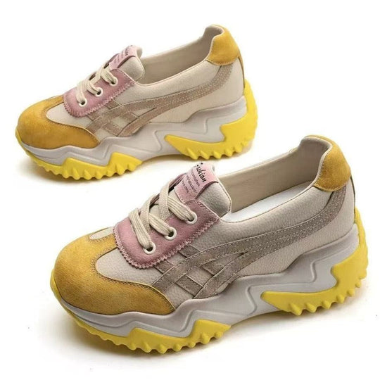 Damen Chunky Sneakers mit ergonomischem Sohlenprofil und atmungsaktivem Obermaterial R&B