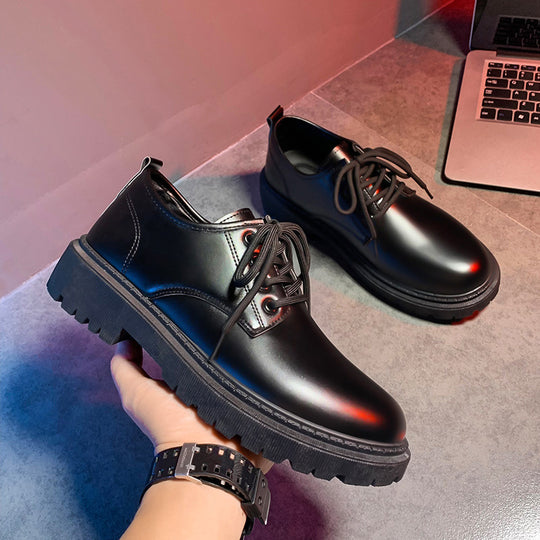 Damen Modische Schnürschuhe mit glänzender Oberfläche und rutschfester Sohle R&B