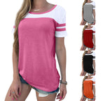 Damen Sportliches Kurzarmshirt R&B