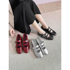 Damen Ballerinas mit verstellbaren Riemchen und komfortabler Innensohle