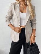 Damen Eleganter und leichter Blazer mit modernem Schnitt und praktischen Taschen R&B