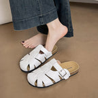 Damen bequeme Sandalen mit modischer Schnallenverzierung